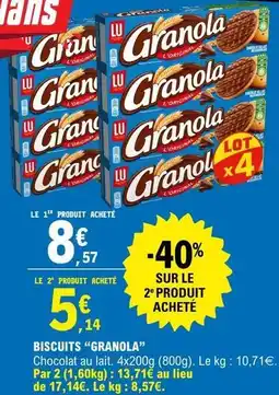 E.Leclerc Granola - biscuits offre