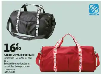 Auchan Freegun sac de voyage offre