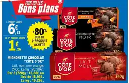 E.Leclerc Côte d'or - mignonnette chocolat offre