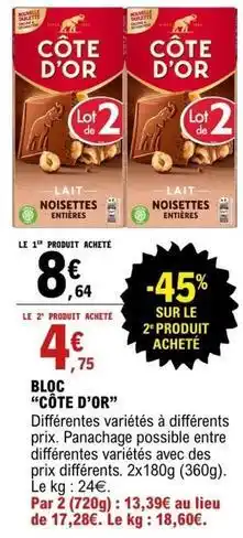 E.Leclerc Côte d'or - bloc offre