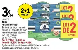 E.Leclerc Petit navire - thon petit navire offre