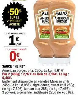 E.Leclerc Heinz - sauce offre