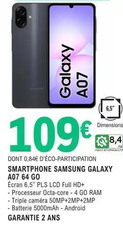 E.Leclerc Samsung - smartphone galaxy a07 offre