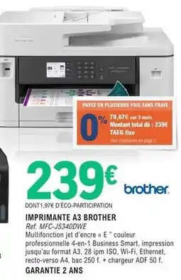 E.Leclerc Brother - imprimante a3 offre