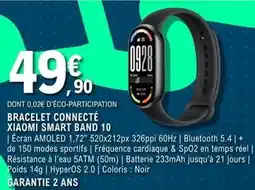 E.Leclerc Xiaomi - bracelet connecté smart band 10 offre
