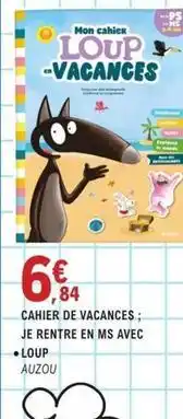 E.Leclerc Mon - cahier de vacances: je rentre en ms avec offre