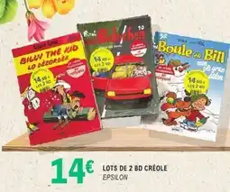 E.Leclerc Lots de 2 bd créole offre
