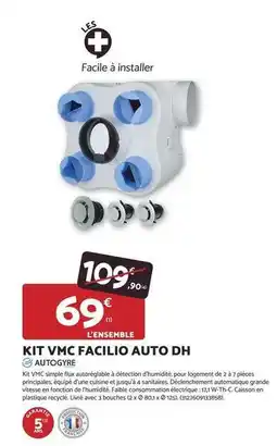 Bricomarché Facile - kit vmc facilio auto dh offre