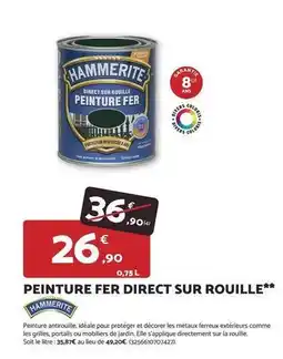 Bricomarché Peinture fer direct sur rouille offre