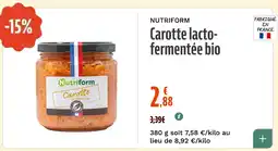 La Vie Claire Carotte lacto- fermentée bio offre