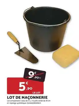 Bricomarché Lot de maconnerie offre