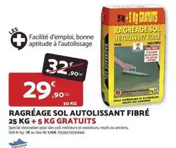 Bricomarché Facile - ragreage sol autolissant fibre offre