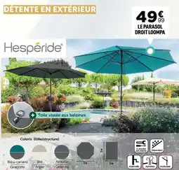 Centrakor Canard - le parasol droit loomba offre