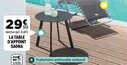 Centrakor La table d'appoint offre