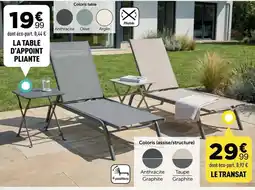 Centrakor La table d'appoint pliante offre