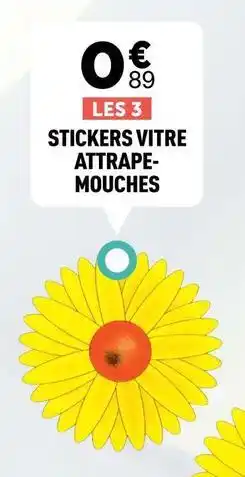 Centrakor Stickers vitre attrape- mouches offre