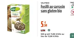 La Vie Claire Fusilli au sarrasin sans gluten bio offre