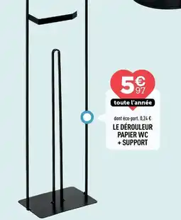 Centrakor Le dérouleur papier wc + support offre