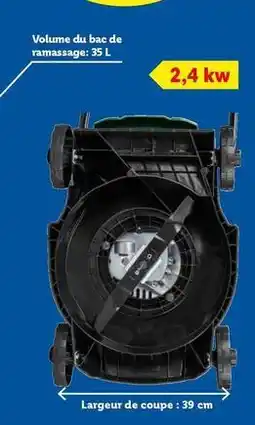 Lidl Volume du bac de ramassage offre