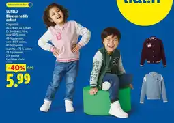 Lidl Lupilu - blanson lady enfant offre