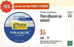 La Vie Claire Thon albacore au naturel offre
