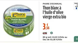 La Vie Claire Thon blanc à l'huile d'olive vierge extra bio offre