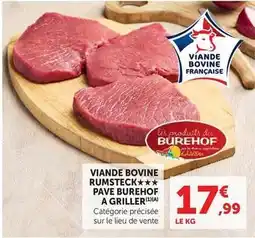 U Express Viande bovine rumsteck pavé a griller offre