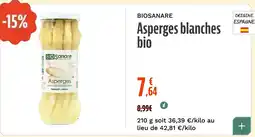 La Vie Claire Asperges blanches bio offre