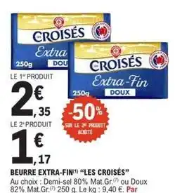 E.Leclerc Beurre extra-fin offre