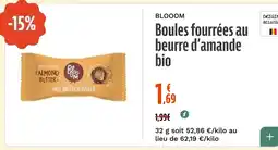 La Vie Claire Boules fourrées au beurre d'amande bio offre