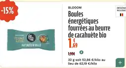 La Vie Claire Boules énergétiques fourrées au beurre de cacahuète bio offre