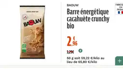 La Vie Claire Barre énergétique cacahuète crunchy bio offre