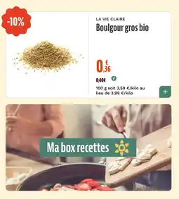 La Vie Claire Boulgour gros bio offre