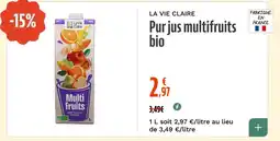 La Vie Claire Purjus multifruits bio offre