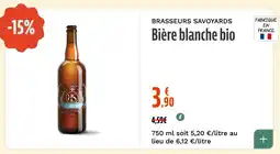 La Vie Claire Bière blanche bio offre