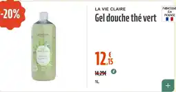 La Vie Claire Gel douche thé vert offre