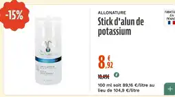 La Vie Claire Stick d'alun de potassium offre