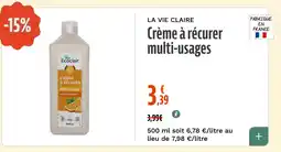 La Vie Claire Crème à récurer multi-usages offre