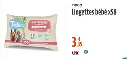La Vie Claire Lingettes bébé x58 offre