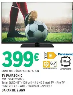 E.Leclerc Espace Culturel TV PANASONIC offre