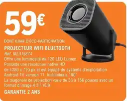 E.Leclerc Espace Culturel PROJECTEUR WIFI BLUETOOTH offre