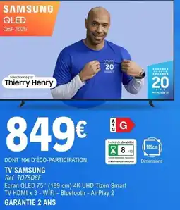 E.Leclerc Espace Culturel TV SAMSUNG offre