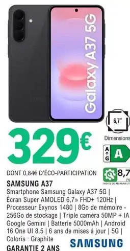 E.Leclerc Espace Culturel SAMSUNG A37 offre