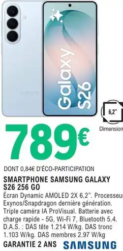 E.Leclerc Espace Culturel SMARTPHONE SAMSUNG GALAXY S26 256 GO offre