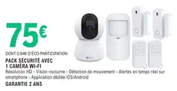 E.Leclerc Espace Culturel PACK SÉCURITÉ AVEC 1 CAMÉRA WI-FI offre