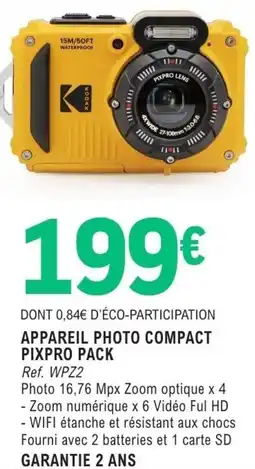 E.Leclerc Espace Culturel APPAREIL PHOTO COMPACT PIXPRO PACK offre
