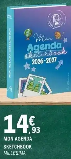 E.Leclerc Espace Culturel MON AGENDA SKETCHBOOK MILLESIMA offre