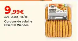 Hmarket Oriental viandes cordons de volaille offre