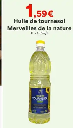 Hmarket Merveilles de la nature huile de tournesol offre