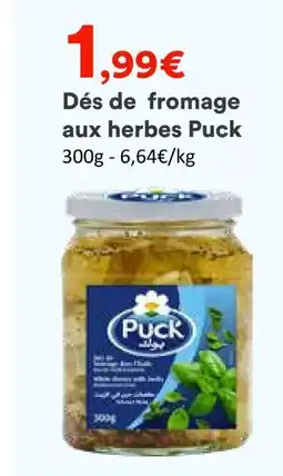 Hmarket Puck dés de fromage aux herbes offre